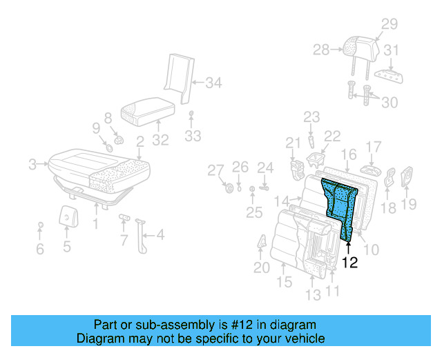 Headrest Guide 1J0-881-920-E-U71 - View 17