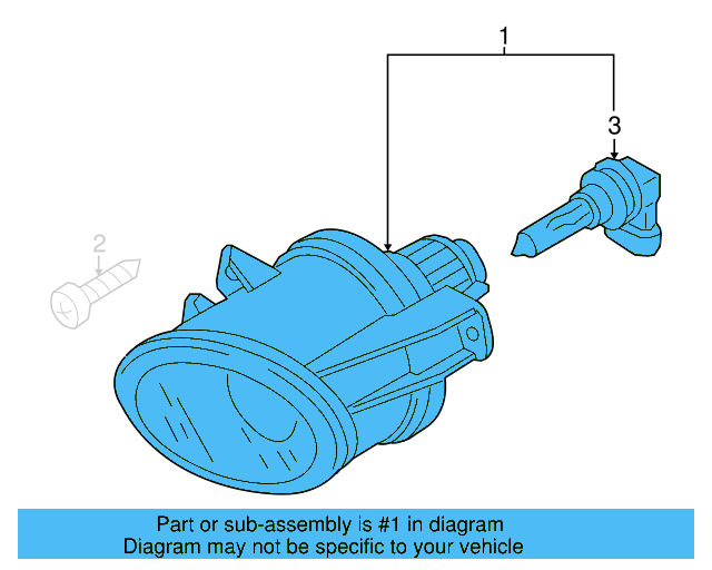 Fog Lamp Assembly 8T0-941-699-E - View 11