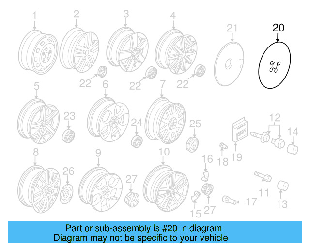 Valve Stem Extension 3B0-601-373-A - View 2