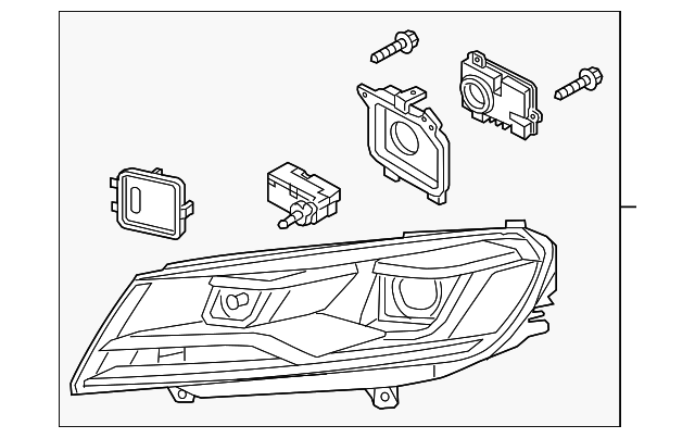 Headlamp Assembly 7P0-941-753 - View 2