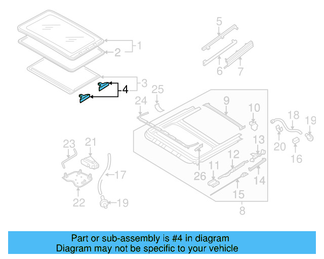 Sunshade Guide 8D5-877-165-A - View 8