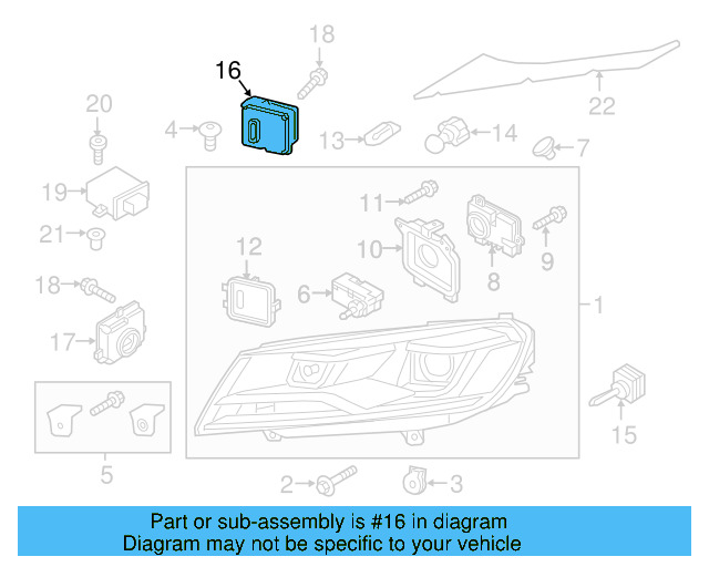 Power Regulator 8U0-941-329 - View 6
