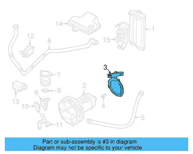 Air Pump Bracket 06A-906-615-D - View 3