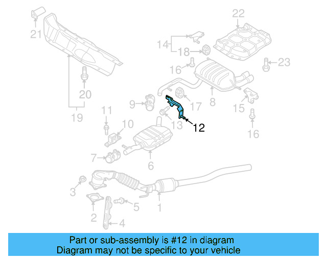 Exhaust System Hanger Bracket 5N0-253-461 - View 5