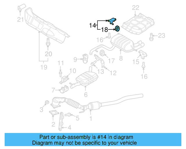 Rear Bracket 1K0-253-144-AK - View 3