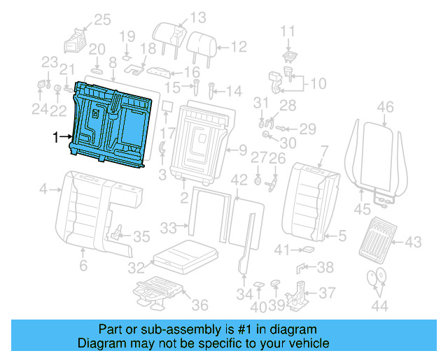 Seat Back Frame 7L6-885-512-AB - View 3