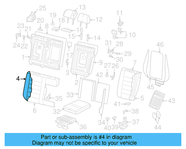 Seat Back Pad 7L6-885-776-L - View 2