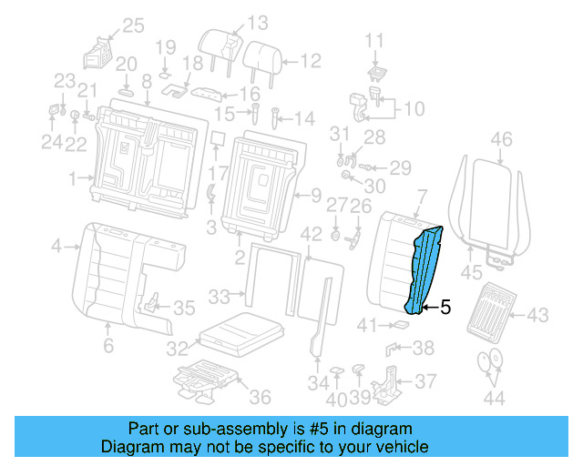 Seat Back Pad 7L6-885-775-K