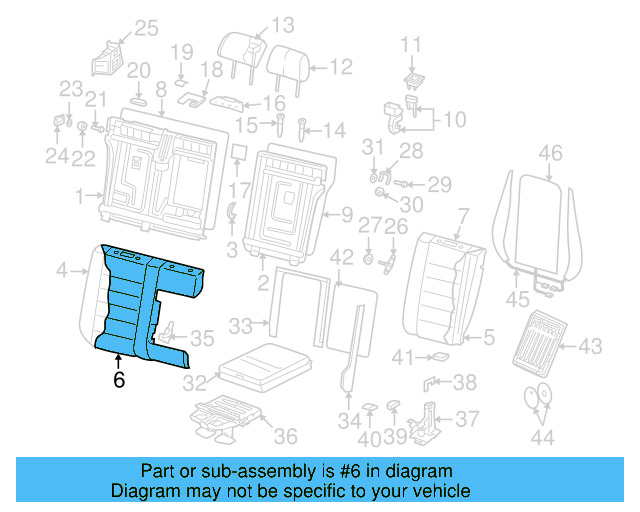 Seat Back Cover 7L6-885-806-AE-NVT