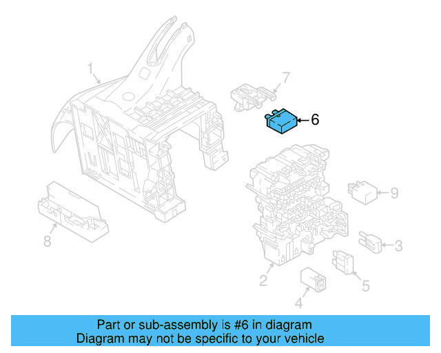 Relay Plate 5Q0-937-503-F - View 46