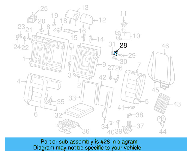 Retaining Bracket 7L6-887-269 - View 3