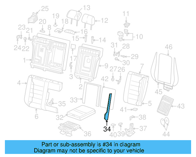 Armrest Bezel 7L6-885-933-V60 - View 3