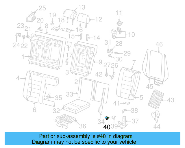 Mount Bracket Clip 7L0-885-313 - View 3