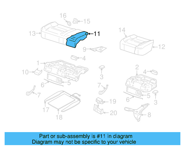 Seat Cushion Pad 7L6-885-376-N - View 8