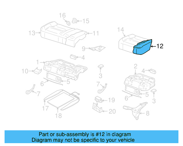 Seat Cushion Pad 7L6-885-375-K - View 3