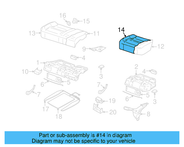 Cushion Cover 7L6-885-405-BF-NVH - View 2