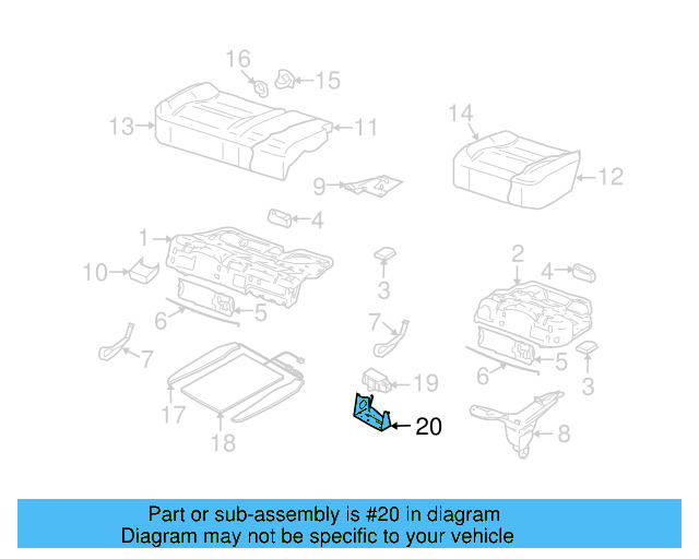 Control Module Bracket 7L0-959-667-J - View 3