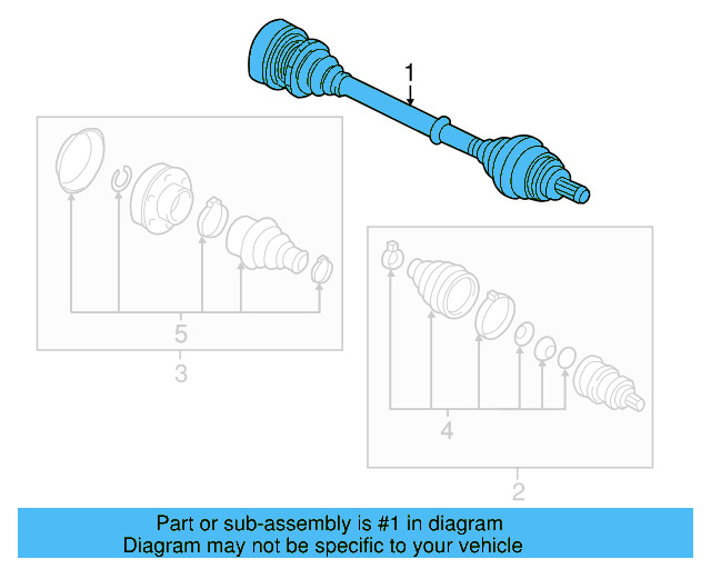 Axle Assembly 5Q0-407-762-AX - View 5