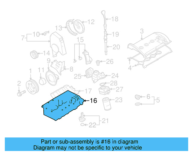 Oil Pan 06A-103-601-AP - View 6
