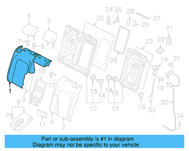 Seat Back Cover 5GM-885-806-BE-EVT - View 4