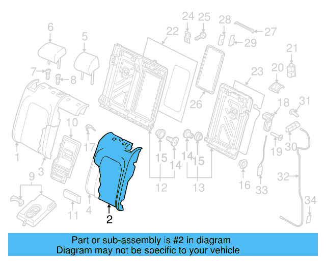 Seat Back Cover 5GM-885-805-AR-EVT - View 5