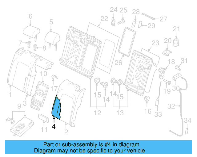Seat Back Cover 5GM-885-805-AR-EVT - View 4