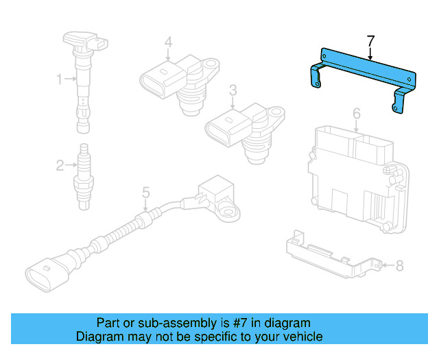 Engine Control Module (ECM) Bracket 6Q0-907-500-C - View 17