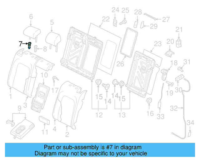 Headrest Guide 5G0-886-920-D-82V - View 25