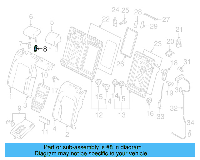 Headrest Guide 5G0-886-920-D-82V - View 24