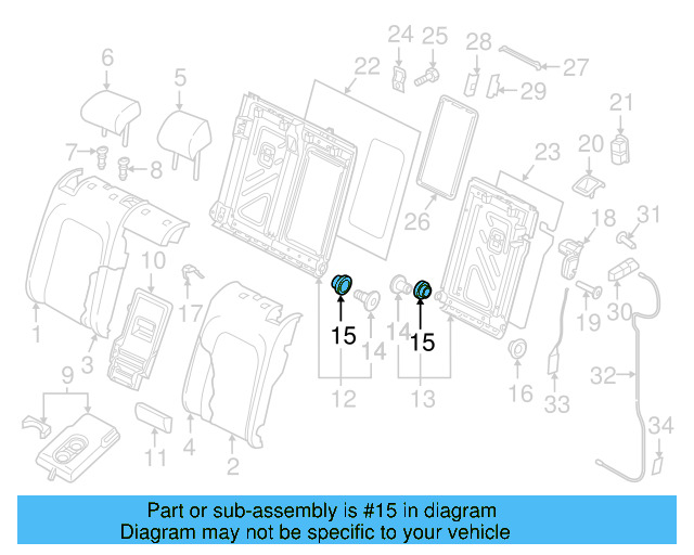 Seat Back Frame Sleeve 5QM-885-649 - View 5