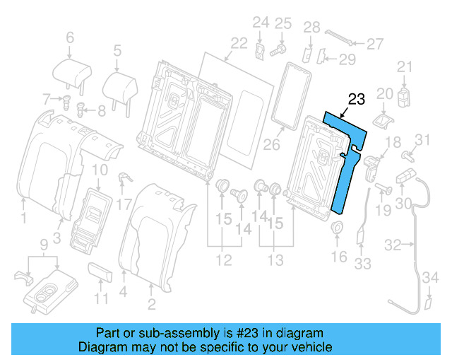 Seat Back Panel 5GM-885-753-CA9 - View 11