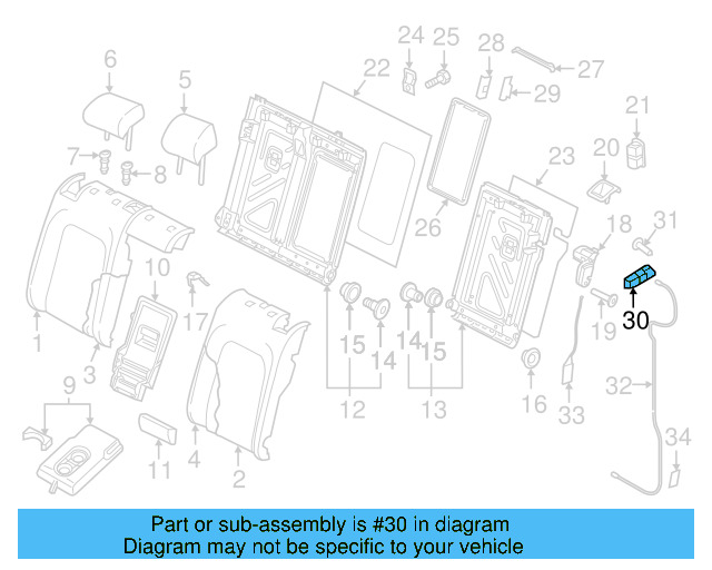 Release Handle 5G0-885-671-F-ECZ - View 3