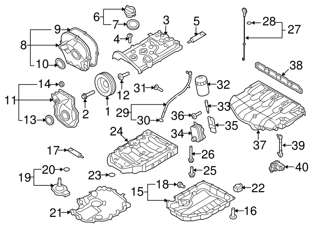 Upper Oil Pan Bolt N-910-488-02