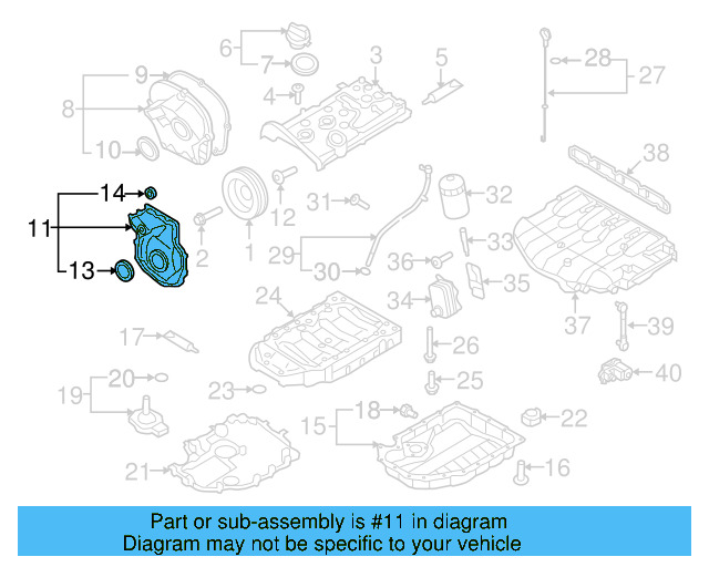 Front Cover 06H-109-210-AG - View 15