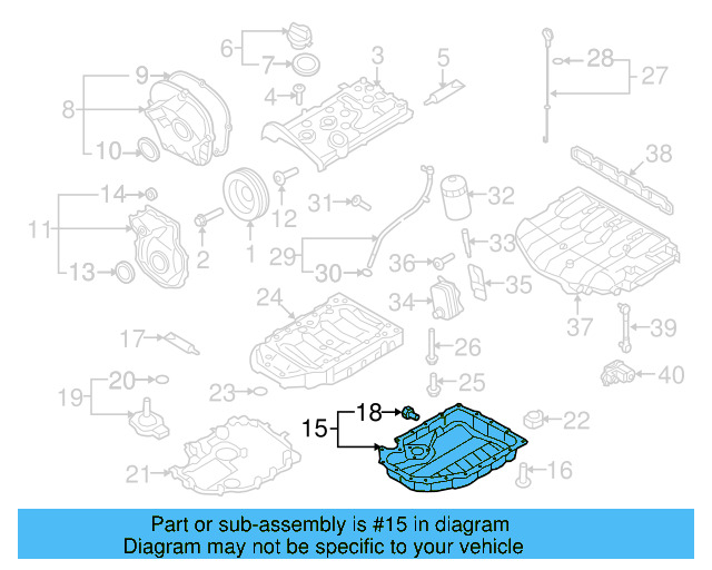 Engine Oil Pan 06J-103-600-AF - View 10