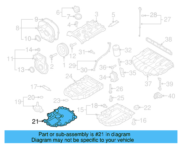 Oil Pan Baffle 06J-103-138-F