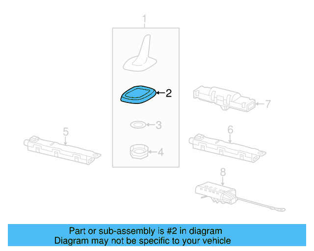 Radio Antenna Mast Gasket 3C0-035-349-A - View 34