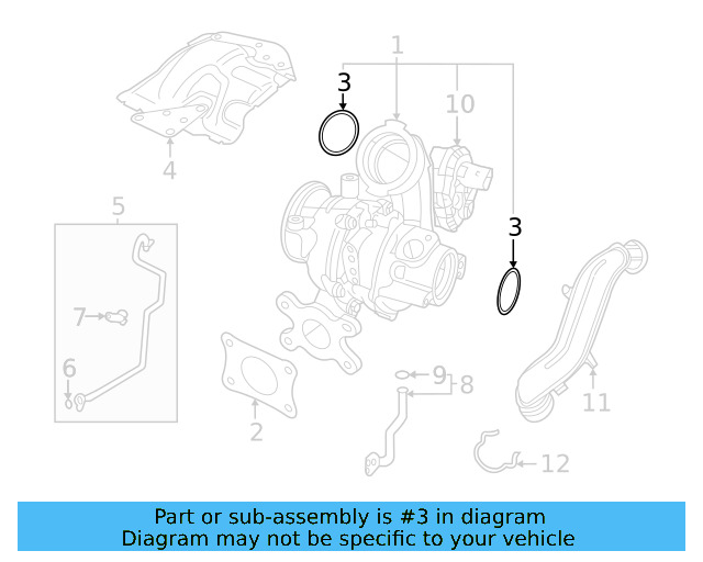 Intake Pipe Gasket WHT-001-386 - View 3