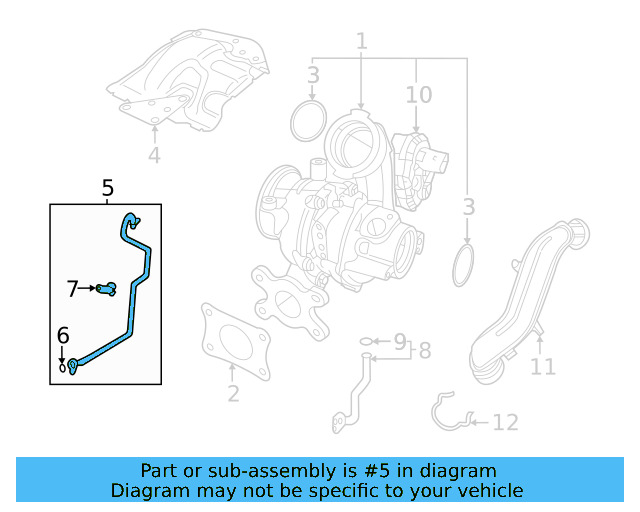 Oil Outlet Tube 05E-145-735 - View 4
