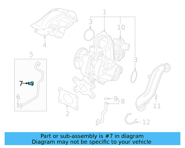 Oil Inlet Tube Clamp 04E-145-807-E - View 3