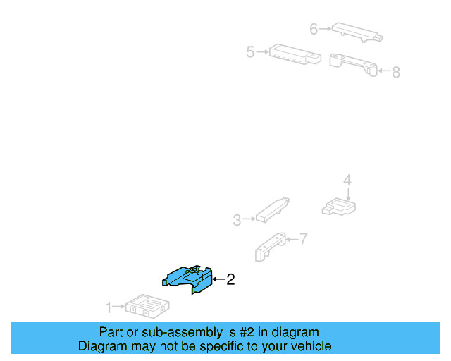 Control Module Bracket 5K0-971-280-A - View 6