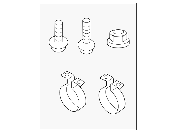 Mud Guard Hardware Kit 3C0-075-701-A