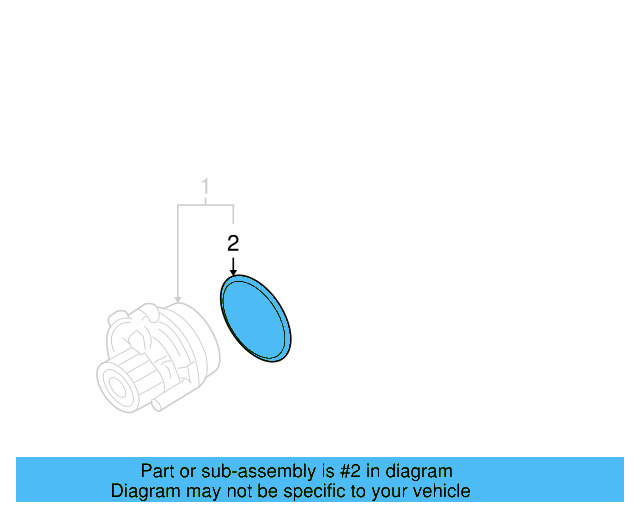 Water Pump Assembly Seal 06A-121-119 - View 3