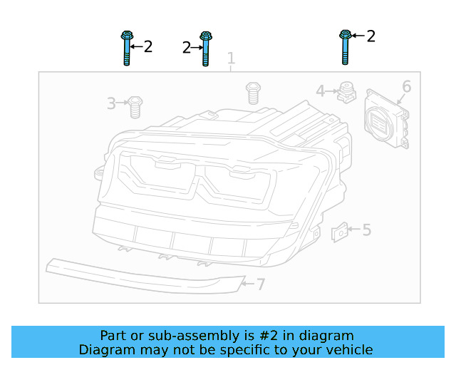 Headlamp Assembly Bolt WHT-007-527 - View 39