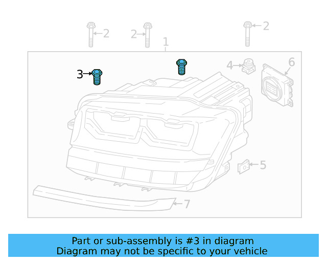 Headlamp Assembly Link Bolt WHT-003-214 - View 36