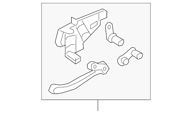 HVAC Heater Mode Door Lever 3Q0-898-141-D
