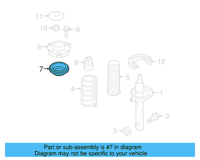Strut Bearing 5Q0-412-249-E - View 14