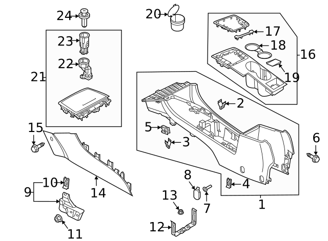 Console Body Clip WHT-004-816