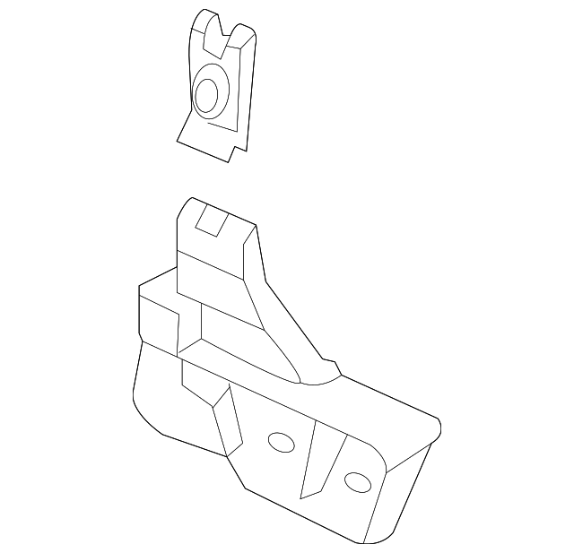 Side Trim Retainer Bracket 5C7-863-144-A - View 9