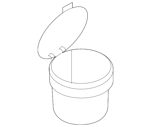 Ashtray Assembly 561-857-961-82V - View 10